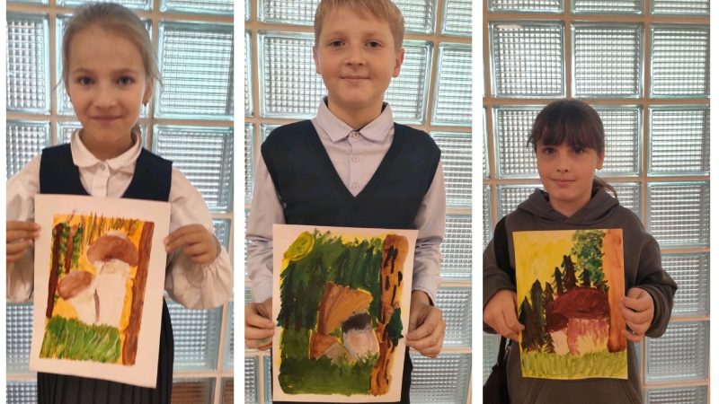 Юные тучковцы посещают школьный кружок рисования