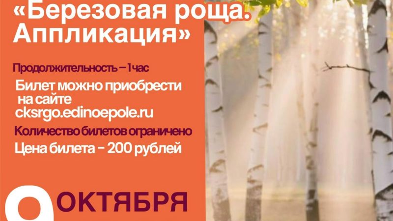 В Тучково приглашают на мастер-класс «Березовая роща. Аппликация»