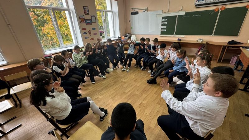 Тренинг на сплочение коллектива прошёл в 4 «Д» классе Тучковской СОШ №1