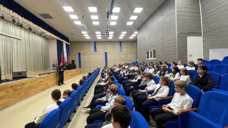 Сотрудники Госавтоинспекции провели урок безопасности в Тучковской школе