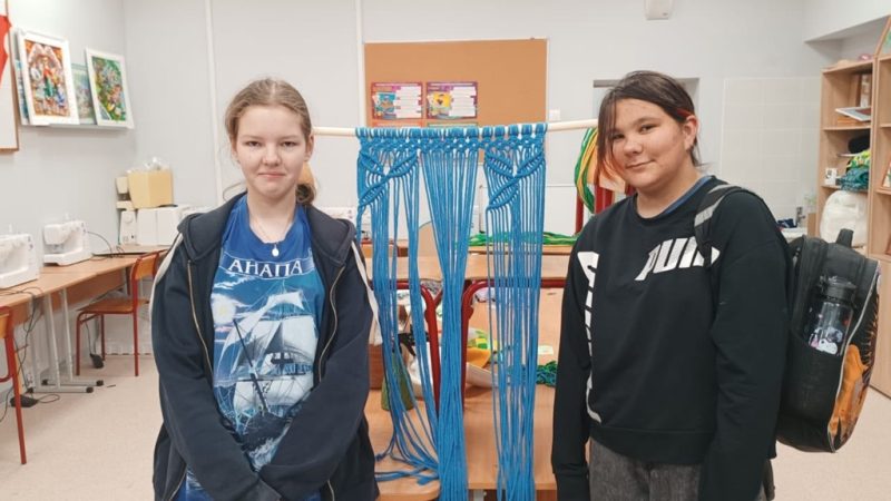 Вдохновляющее занятие по макраме в Дороховской школе