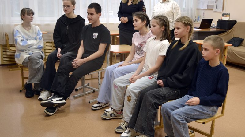 Рузские полицейские встретились с воспитанниками «Созвездия»