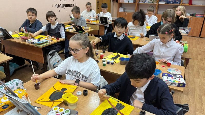 Творческий проект 4д класса: осенняя композиция «Вороны на ветке»