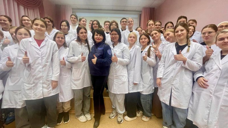 В медицинском колледже в Рузе прошла встреча с сотрудницей Госавтоинспекции 