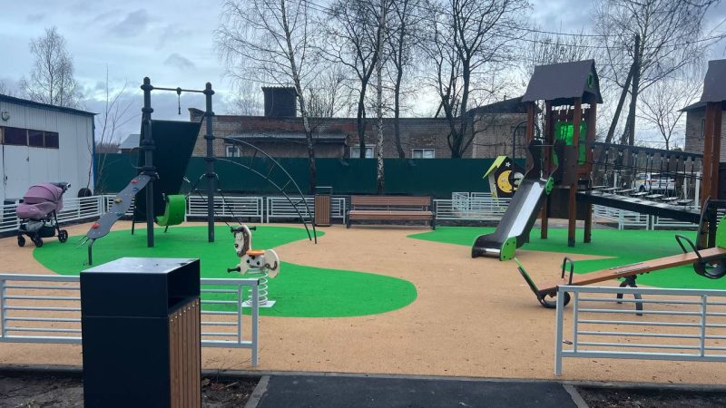 В Рузском округе продолжается модернизация детских площадок