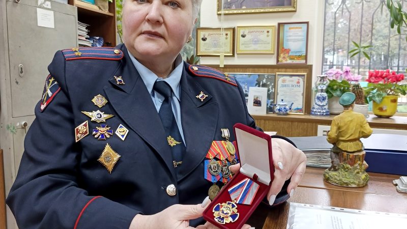 Председатель совета ветеранов ОМВД России «Рузский» награждена орденом «За заслуги»