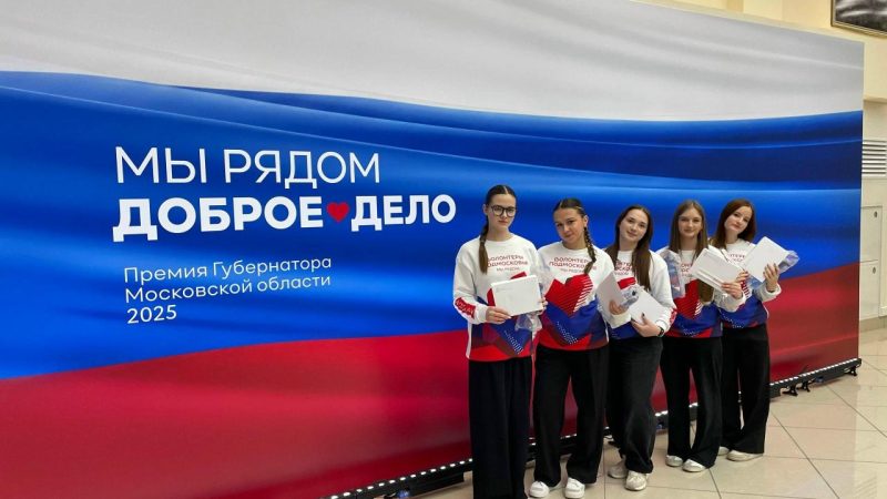 На церемонии вручения губернаторской премии «Мы рядом. Доброе дело» работали рузские волонтёры