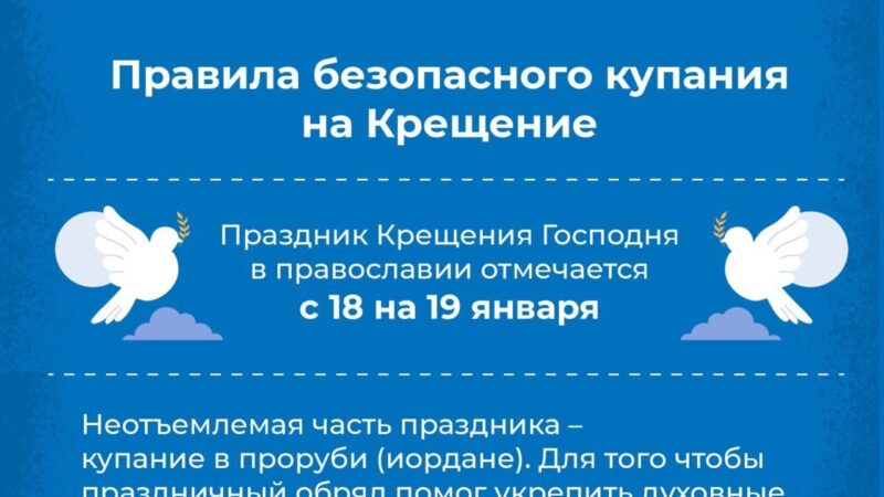О чем важно помнить, если вы собираетесь купаться на Крещение