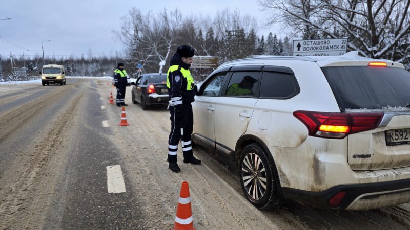 В Рузском округе проверяли водителей на трезвость