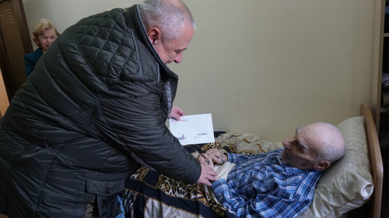 Ветерану войны из Рузы Петру Денисову – 99 лет