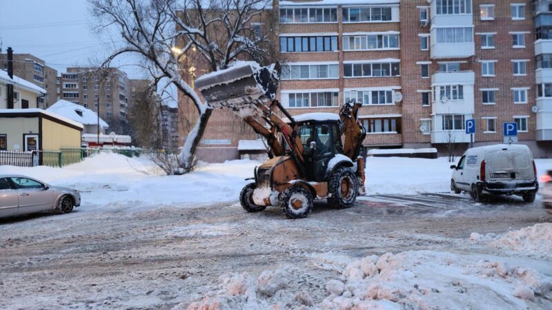 21 января очистят от снега дворы в Рузе, Тучково, Колюбакино, Космодемьянском и Брикете