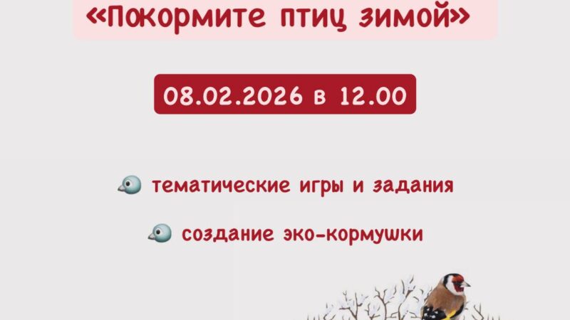 В Рузском музее пройдёт мастер-класс «Покормите птиц зимой»