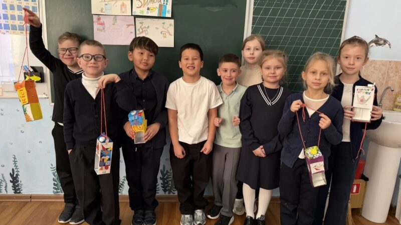 Ученики 2 «А» класса СОШ №2 Рузы создали эко-кормушки для птиц