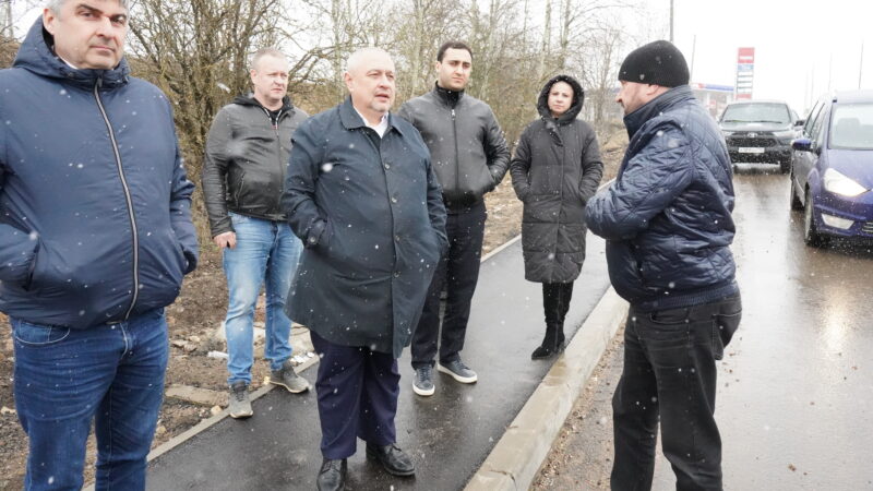 Глава Рузского округа проинспектировал ход капитального ремонта объездной дороги в Тучково