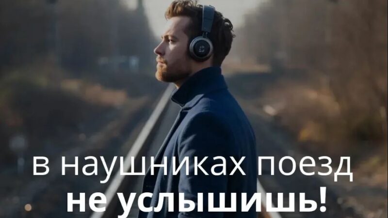 Железная дорога – не место для пользования телефоном и наушниками