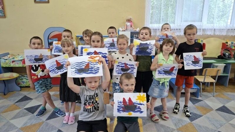 Воробьёвские дошкольники освоили новую технику рисования