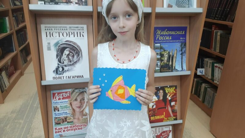 Юные тучковцы занимались аппликацией