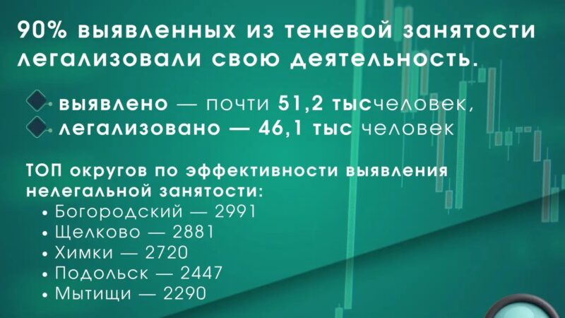 В Подмосковье повысилась легализация занятости населения