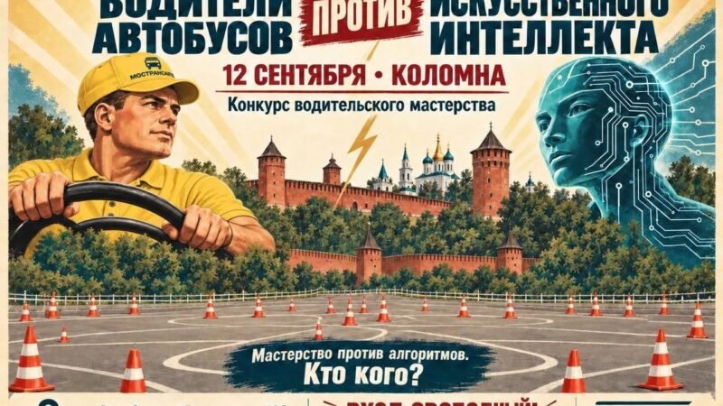 Водители автобусов против искусственного интеллекта. Впервые в России — в Коломне!