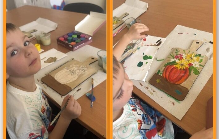 В Дороховском ДК расписали разделочные доски