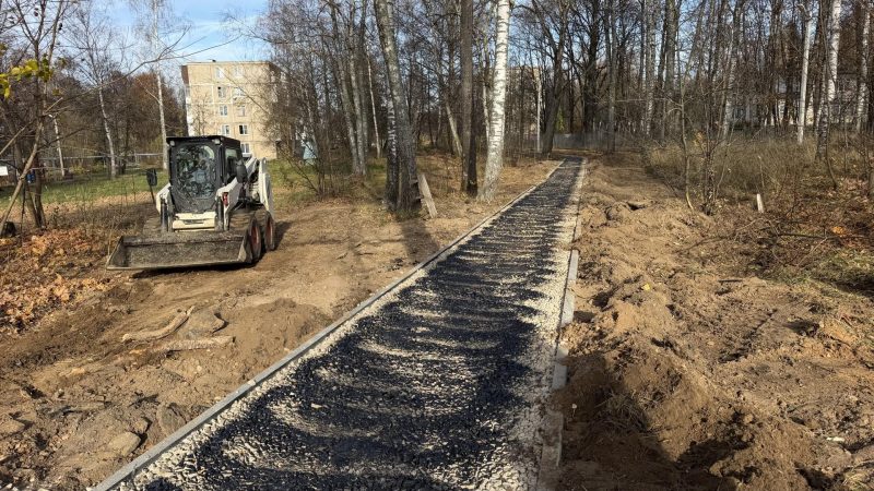 В Беляной Горе под Рузой начали ремонт пешеходных дорожек