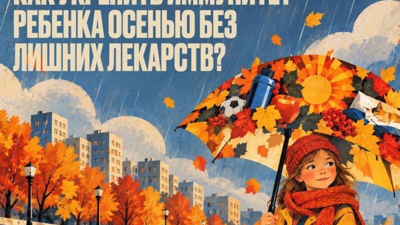 Как укрепить иммунитет ребенка осенью без лишних лекарств?
