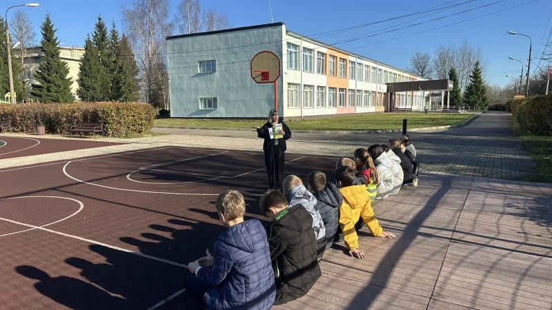 Безопасность на дороге: в Рузской СОШ № 2 (Покровская) прошло занятие кружка «Юные инспекторы движения»